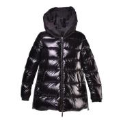 Reversible parka in black nylon Baldinini , Black , Dames