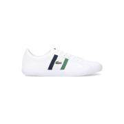 Witte Leren Sneakers voor Mannen Lacoste , White , Heren