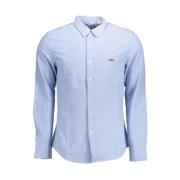 Blauw Overhemd Lange Mouwen Levi's , Blue , Heren