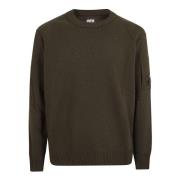 Groene Crew-Neck Sweater Aw24 C.p. Company , Green , Heren