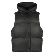 Gewatteerde Bodywarmer met Capuchon Canada Goose , Green , Dames