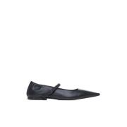 Zwarte platte schoenen Elegante stijl Brunello Cucinelli , Black , Dam...