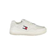 Witte polyester sneakers met contrastdetails Tommy Hilfiger , White , ...