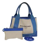 Pre-owned Canvas handbags Balenciaga Vintage , Blue , Dames