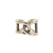 Pre-owned Silver rings Hermès Vintage , Gray , Dames