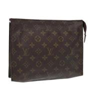 Pre-owned Canvas pouches Louis Vuitton Vintage , Brown , Dames