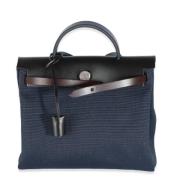 Pre-owned Canvas handbags Hermès Vintage , Blue , Dames