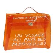 Pre-owned Canvas handbags Hermès Vintage , Orange , Dames