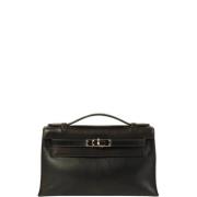 Pre-owned Canvas handbags Hermès Vintage , Black , Dames