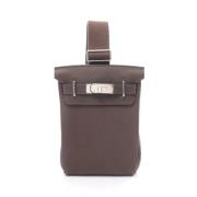 Pre-owned Leather crossbody-bags Hermès Vintage , Brown , Dames