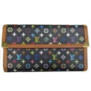 Pre-owned Fabric wallets Louis Vuitton Vintage , Black , Dames