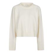 Oversized Sweater in Bruzzi Stijl Loulou Studio , Beige , Dames