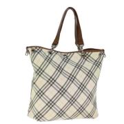 Pre-owned Canvas shoulder-bags Burberry Vintage , Beige , Dames