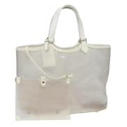 Pre-owned Fabric louis-vuitton-bags Louis Vuitton Vintage , White , Da...