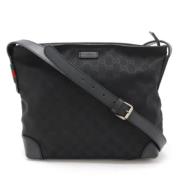 Pre-owned Canvas crossbody-bags Gucci Vintage , Black , Dames