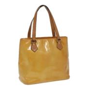 Pre-owned Leather handbags Louis Vuitton Vintage , Beige , Dames