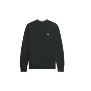 Logo Jersey Sweatshirt Stijlvol Comfortabel Mix Fred Perry , Green , H...