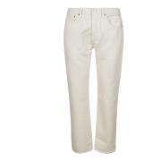 Witte Slim-Fit Katoenen Broek Levi's , Beige , Heren