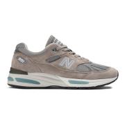 Moderne 991v2 Sneaker New Balance , Gray , Heren