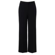 Zwarte Punt Stoffen Broek Pinko , Black , Dames