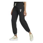 Team lange broek Puma , Black , Dames