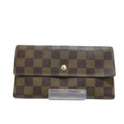 Pre-owned Canvas wallets Louis Vuitton Vintage , Brown , Dames