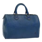 Pre-owned Leather louis-vuitton-bags Louis Vuitton Vintage , Blue , Da...