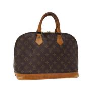 Pre-owned Canvas handbags Louis Vuitton Vintage , Brown , Dames