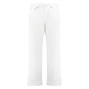 Klassieke Straight Leg Jeans Agolde , White , Dames