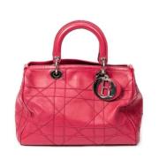 Pre-owned Leather shoulder-bags Dior Vintage , Pink , Dames