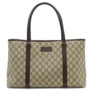 Pre-owned Canvas gucci-bags Gucci Vintage , Beige , Dames