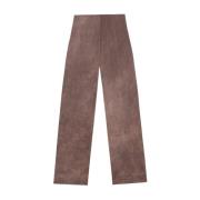 Ruth, hoog getailleerde fade klei broek Cortana , Brown , Dames