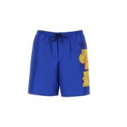 Logo Strandkleding voor Mannen Versace , Blue , Heren