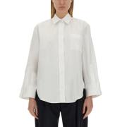 Katoenen Oversized Shirt Victoria Beckham , White , Dames