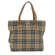 Pre-owned Canvas handbags Burberry Vintage , Brown , Dames