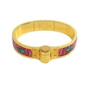 Pre-owned Metal bracelets Hermès Vintage , Yellow , Dames