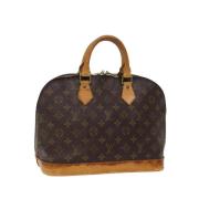 Pre-owned Canvas handbags Louis Vuitton Vintage , Brown , Dames