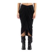 Elegante Midi Rok in Zwart Isabel Marant Étoile , Black , Dames