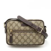 Pre-owned Canvas crossbody-bags Gucci Vintage , Beige , Dames