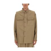 Oversized Jas voor Mannen Off White , Beige , Heren