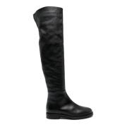 Zwarte Over-Knee Panelen Laarzen Roberto Festa , Black , Dames