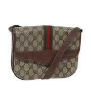 Pre-owned Leather gucci-bags Gucci Vintage , Beige , Dames