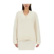 V-hals wollen trui voor vrouwen Tom Ford , Beige , Dames