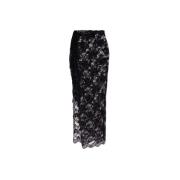 Asymmetrische kanten rok Dolce & Gabbana , Black , Dames