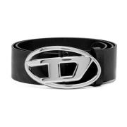 Zwart Logo-Gesp Riem voor Vrouwen Diesel , Black , Dames