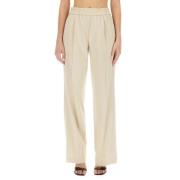 Wijde Broek Helmut Lang , Beige , Dames