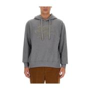 Stijlvolle Katoenen Hoodie voor Mannen Etro , Gray , Heren