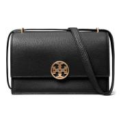 Zwarte Crossbody Tas met Magnetische Sluiting Tory Burch , Black , Dam...