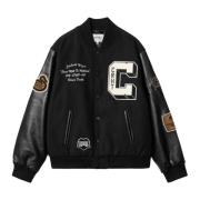 Bruine Eenden Varsity Jack Carhartt Wip , Black , Heren