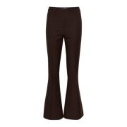 Hoge Taille Bootcut Flared Broek Gestuz , Brown , Dames